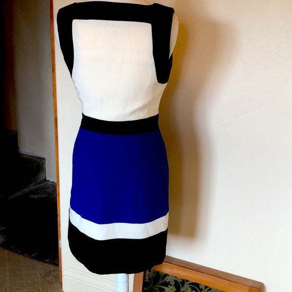 SALE-Milly of New York Wool Blend Tri-Color Dress - Picture 3 of 7